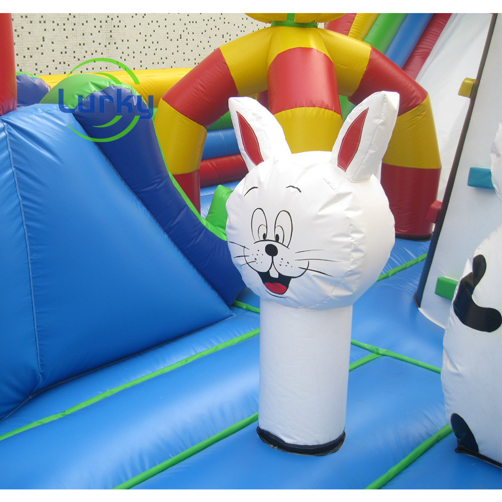 large fun city for children inflatable bouncer commercial grade high quality pvc for long work time