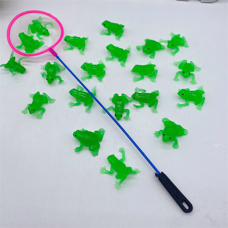 5cm Floating Water Rubber Simulation float frog toy Aquarium Kids Toy Decoration Bath funny toys