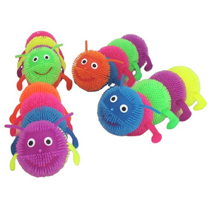 Fidget toy funny flashing worm toys Soft Stretchy Relief anti stress Toys Children Gifts