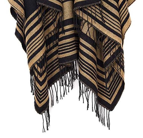 Guaranteed quality hot sale cashmere poncho shawls stylish luxury brand plaid fringe ladies poncho and stoles