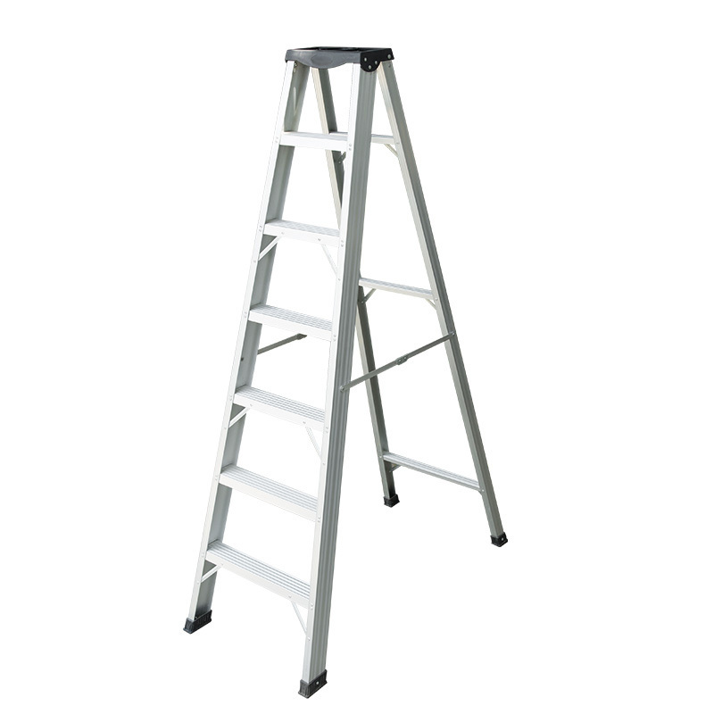 Manufacturer steel 6-step ladder with tool platform engineering ladder size can be customized aluminum work platform