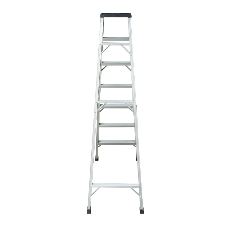 Manufacturer steel 6-step ladder with tool platform engineering ladder size can be customized aluminum work platform