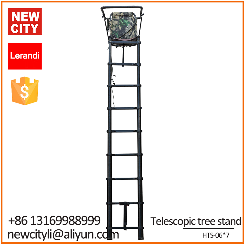 Aluminum telescopic hunting tree stand chair ladder Camouflage tree stand hunting ladder Folding Hunting Ladder Stand