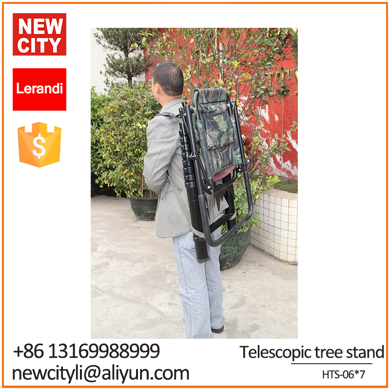 Aluminum telescopic hunting tree stand chair ladder Camouflage tree stand hunting ladder Folding Hunting Ladder Stand