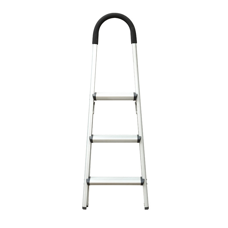 New arrival OEM home use Multipurpose Aluminum Wide Steps Foldable  household folding ladder carbon fiber ladder