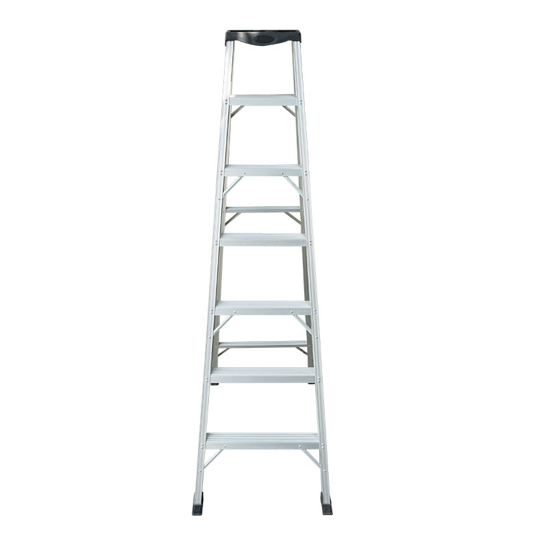 Manufacturer steel 6-step ladder with tool platform engineering ladder size can be customized aluminum work platform