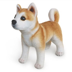 Lifelike Realistic Simulation Laying Sitting Pose Stuffed Akita Dog Japan Shiba Inu Plush Toy Animal Corgi Soft Toy kids Gift