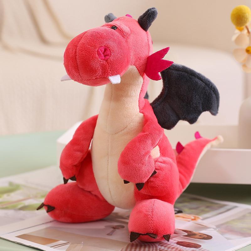 Cute Plushies Dragon Red Plush Custom Soft Toy Dragon Stuffed Animal Plush Toy For Baby