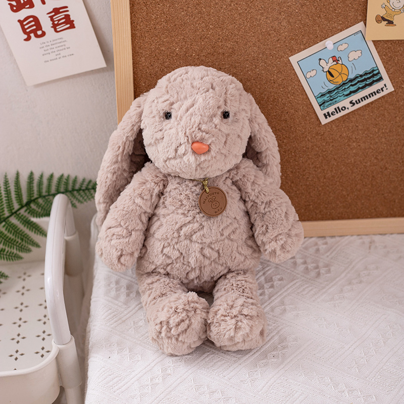 CE Custom Cute Nordic Teddy Bear Stuffed Dog Bunny Plush Stuffed animal Toy Baby Bed Decor Comforting Kid Gift Soothing Soft Toy