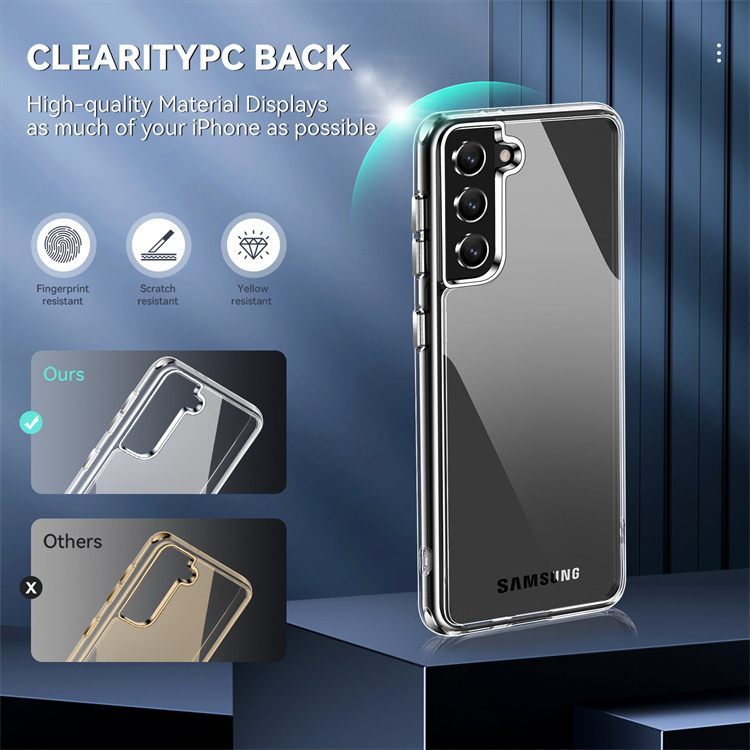 Wholesale Bulk Mobile Phone Accessories Case Transparent Clear Tpu Phone Case Shockproof For Samsung