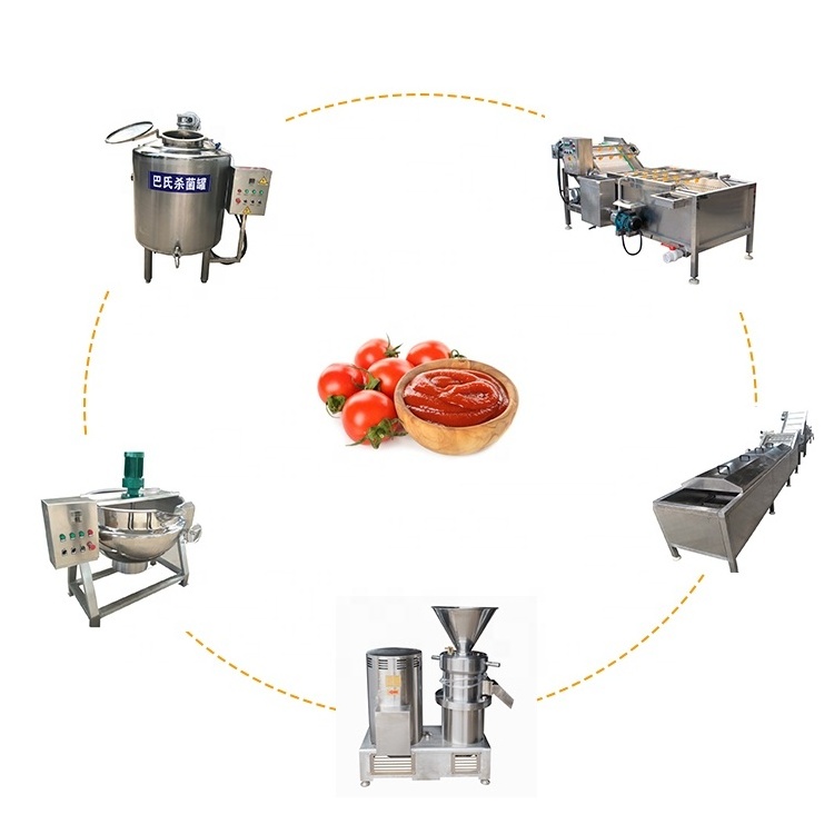 High capacity hot sale tomato paste cooking machine mobile tomato paste makers