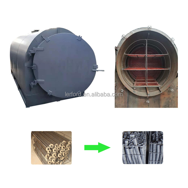 Wood Charcoal Briquette Coconut Shell Bamboo Carbonization Furnace For Sale Biochar Machine Wood Vinegar