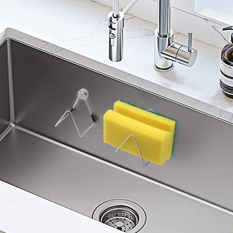 Home Organizer Sink Faucet Storage Rack Soap Drainer Shelf Basket Bathroom Kitchen Sponge Holder