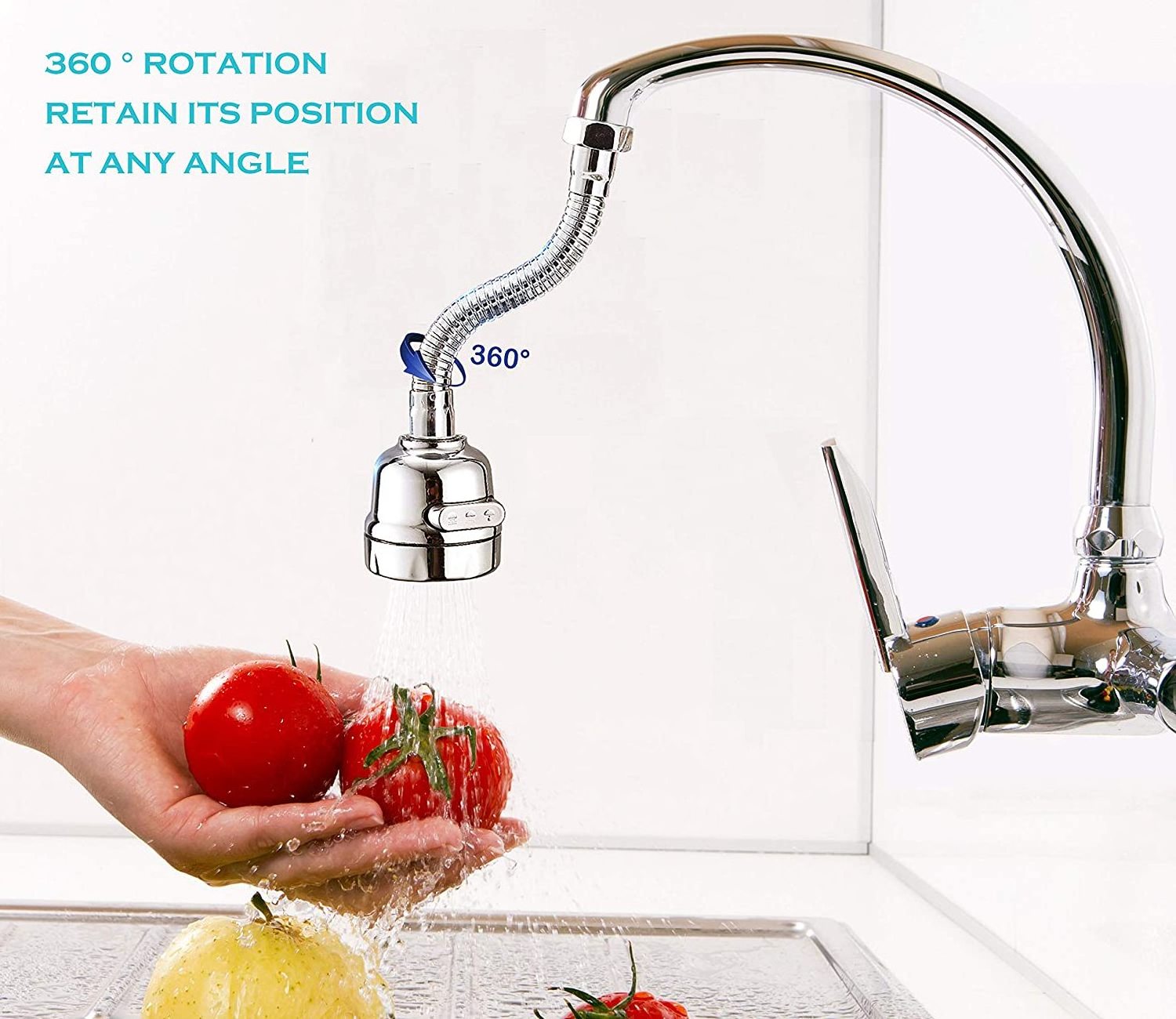 360 Degree Rotatable Spray Head Tap Durable Faucet Filter Nozzle 3 Modes Water Saving Kitchen Bathroom Shower Sprayer Head