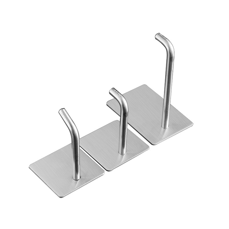 wall mounted  stainless steel double sided adhesive Wall Hook  for Towel/clothing storage hook