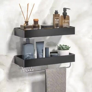 multi corner shelf bathroom without drilling  adhesive bathroom corner shelf with hooks