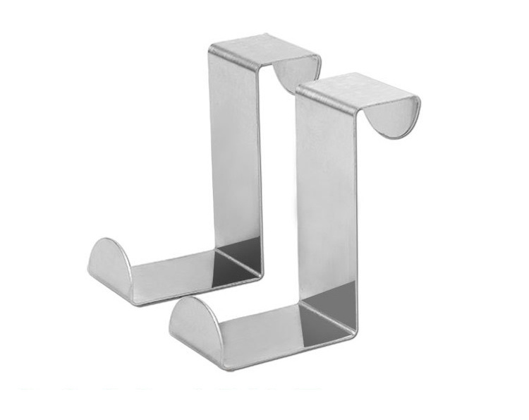 Over the Door Hooks Stainless Steel Clothes Towel Reversible door hook Hanger  bathroom door hook