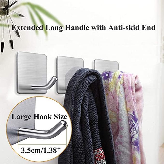 Self adhesive wall hooks hanger  Kitchen Hanging for Towel  Bathroom hook Sticky hooks wall organisation