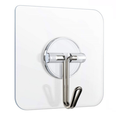 Adhesive Wall Hooks Heavy Duty Waterproof 304 Stainless Steel Kitchen Hooks 3M Adhesive Wall Hooks