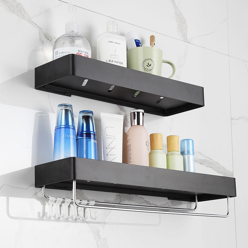 multi corner shelf bathroom without drilling  adhesive bathroom corner shelf with hooks