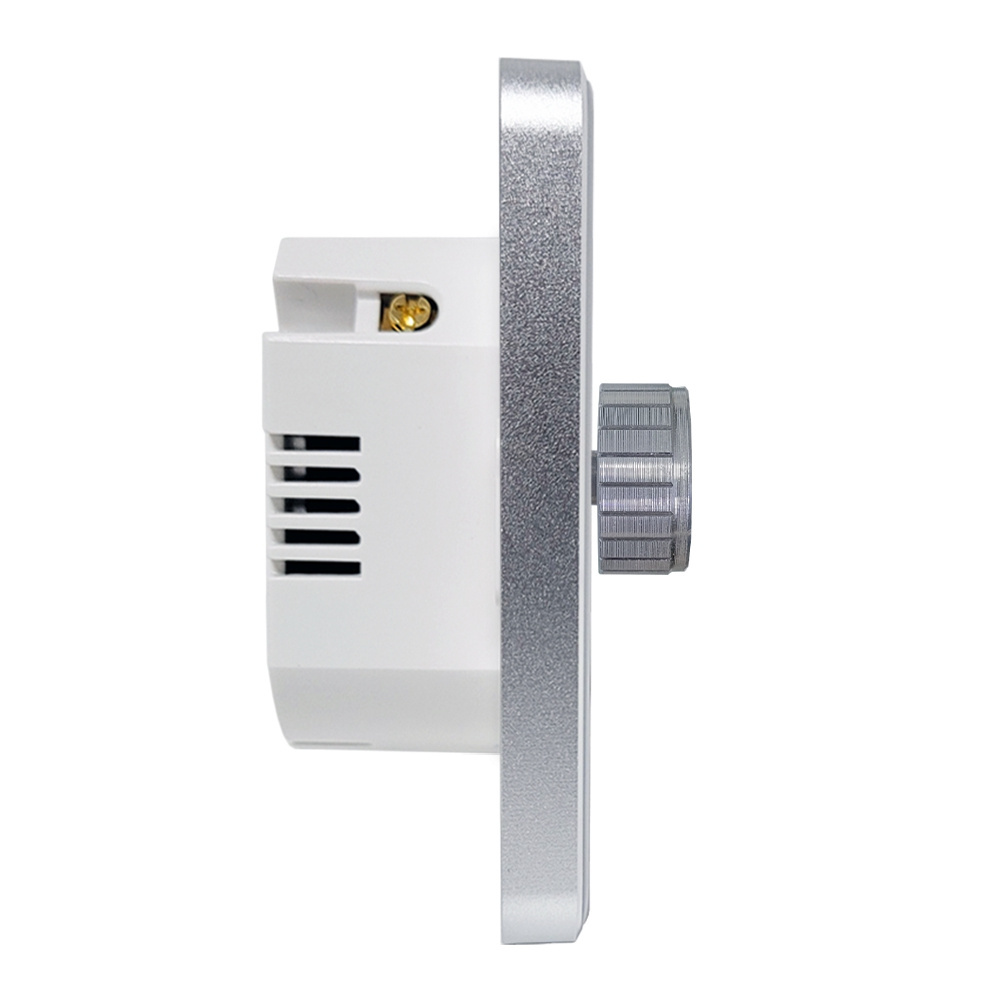 T2-W66 Rotary Dimmable Switch with LCD Screen  EU Standard Work with Smart Life Tuya WiFi Dimmer Switch for Led Bulbs