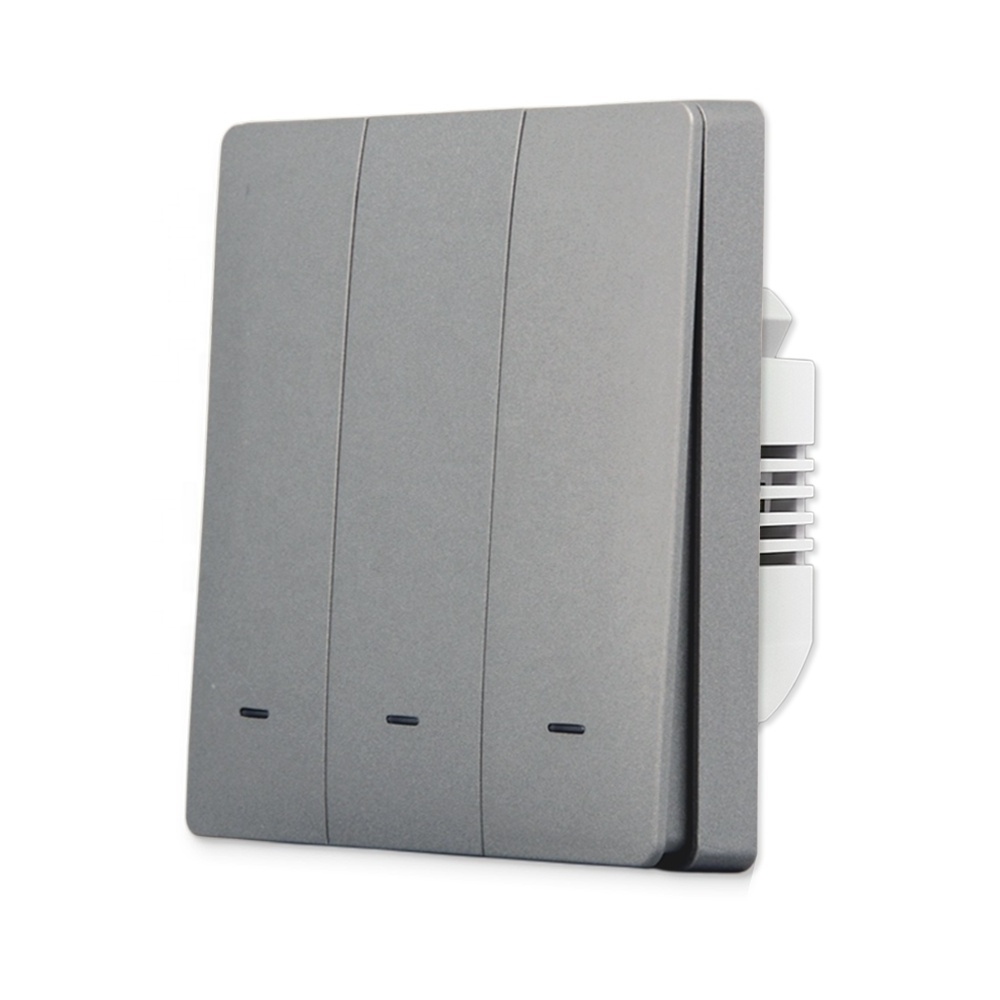 Compatible No Neutral/With Neutral EU Standard WiFi Smart Wall Light Switch