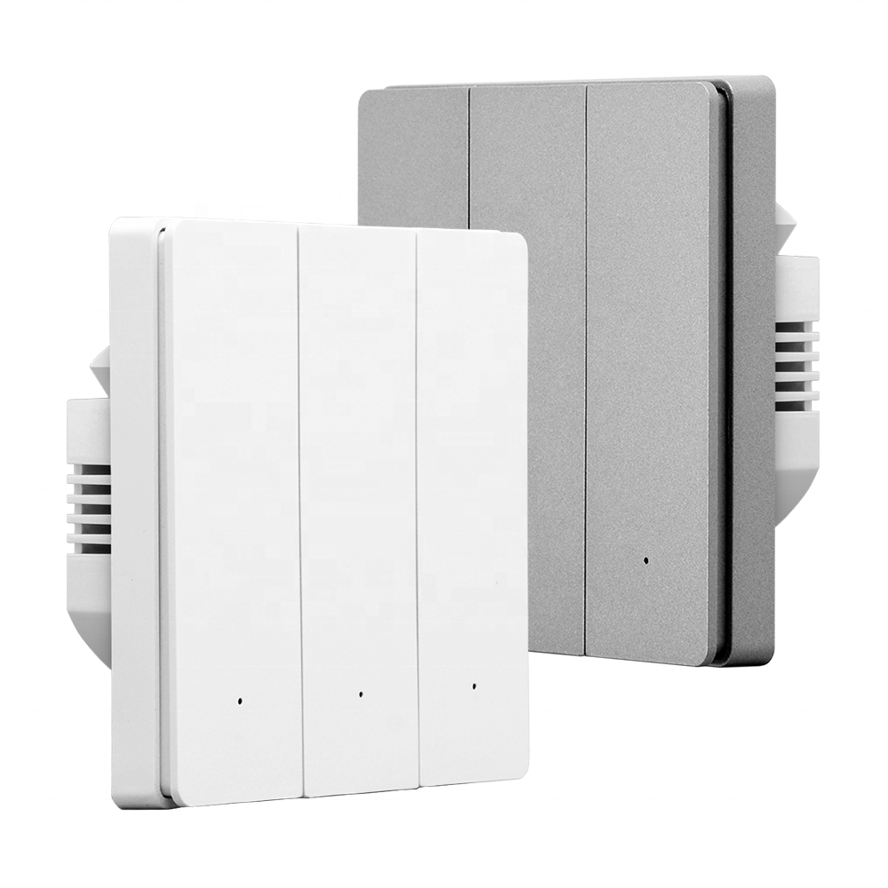 Factory Direct Sales Tuya ZigBee Smart Home Control Button 1/2/3/4 Gang EU UK Standard Smart Wall Light Switch