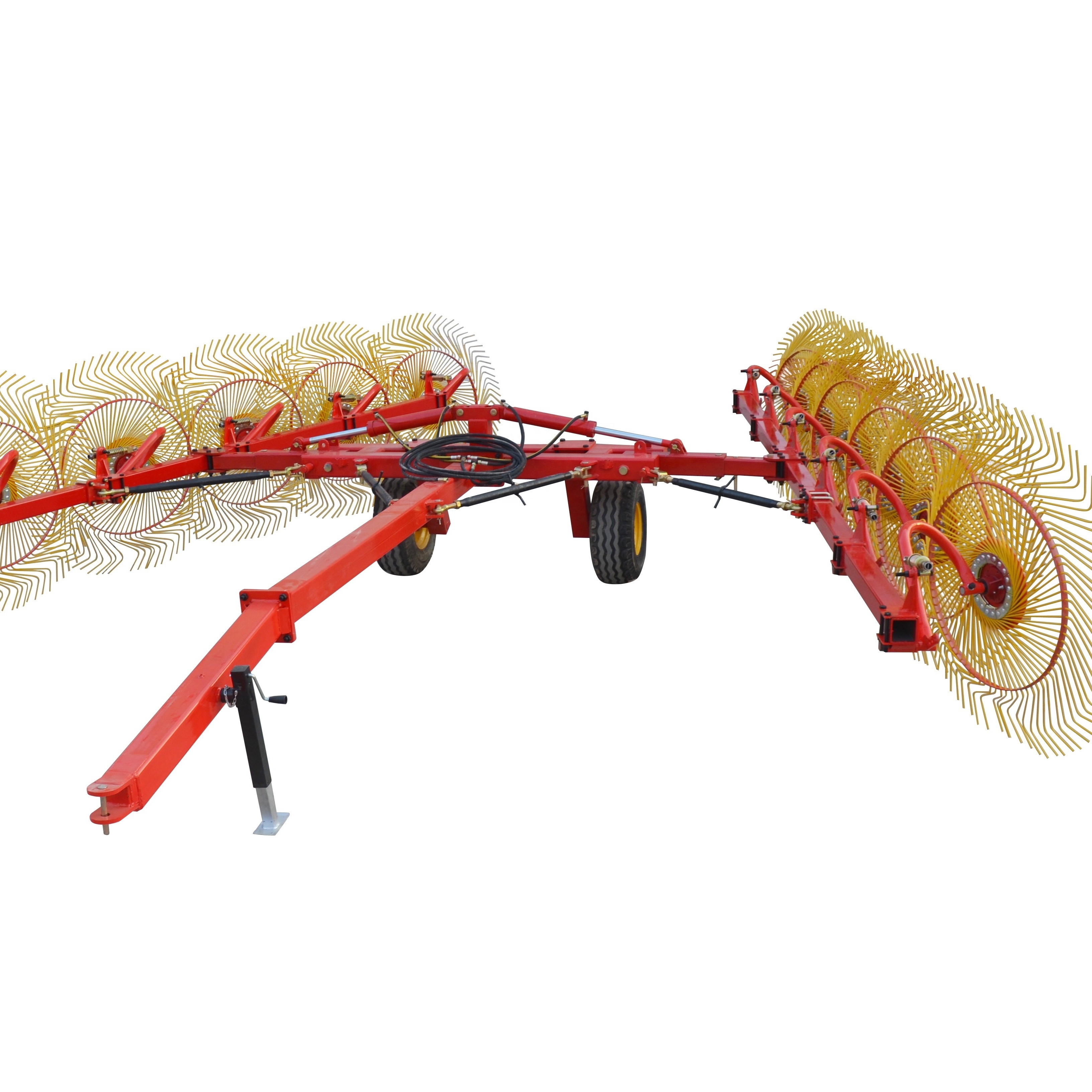 High working efficiency tractor driven hydraulic rotary 10 wheels hay rake for sale