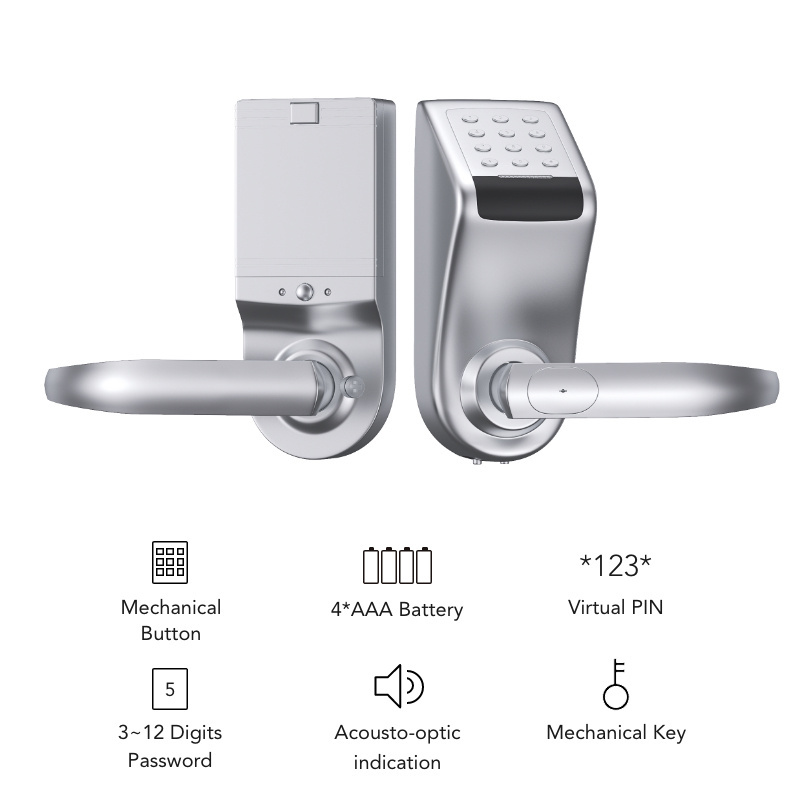 Home gate keypad security electronic hotel keyless door lock