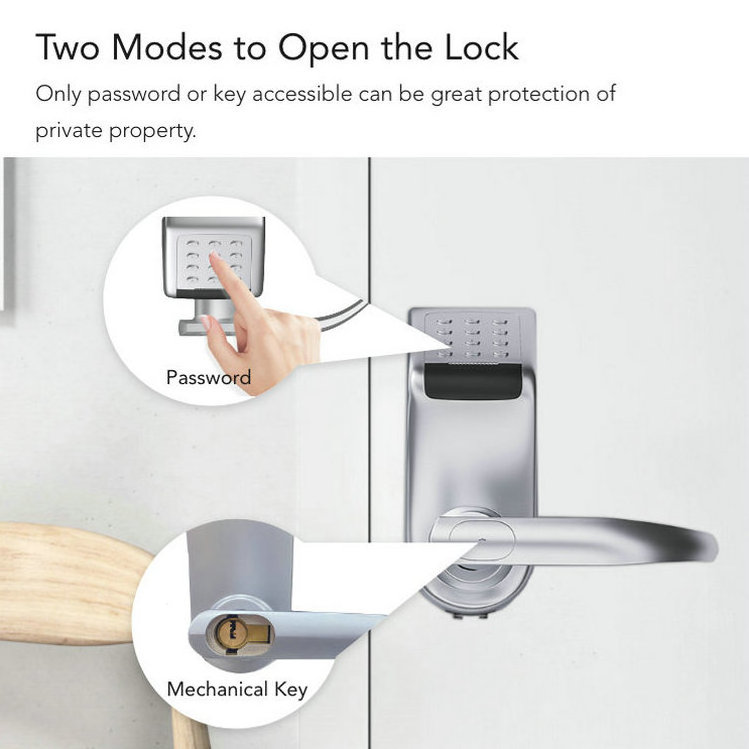 Home gate keypad security electronic hotel keyless door lock