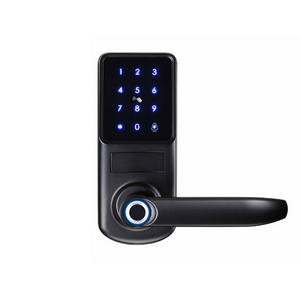 Tuya App Control Front Hotel Keyless Biometric Electronic Ttlock Tuya Wifi Digital Fingerprint Smart Door Lock