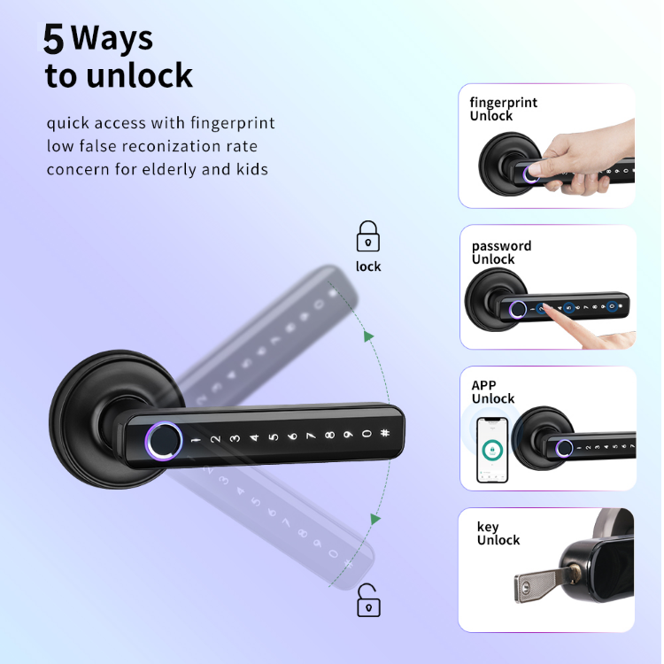 Hot-selling Rim Smart Gate Lock Ttlock Automatic Euro Cylinder Smart Electric Key Digital Door Lock Ttlock Keyless Door Lock