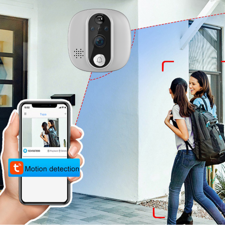 digital door viewer Wide angles 4.3 Inch Electronic visual doorbell wifi video peephole door viewer