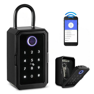 Safe Key Storage Box Biometric Electronic Digital WiFi TTlock Tuya Fingerprint Smart Key Lock Box