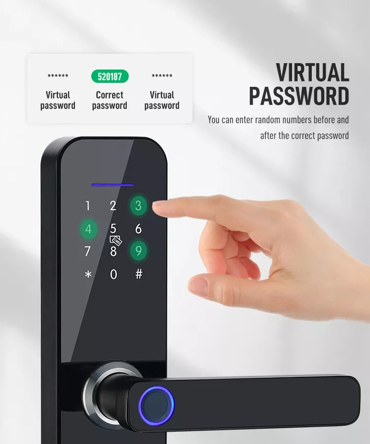 Gate Locks Intelligent Tuya TTlock WiFi Fingerprint Smart Door Locks