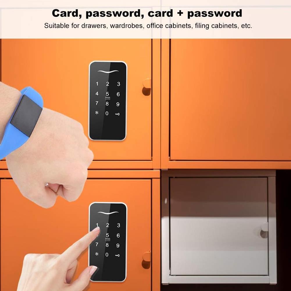 Touch Keypad Electric Cabinet Lock Gym School Locker Keypad Smart TTLock Bluetooth Furniture Drawer Cabinet Locks