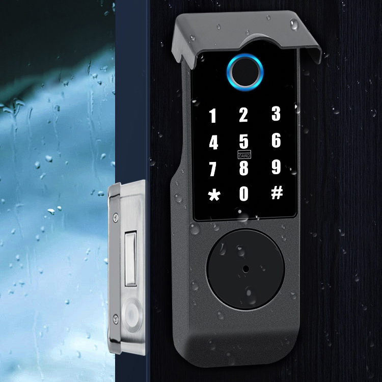 High Security Anti Theft Smart Door Lock Tuya Wifi Biometric Intelligent smart lock.