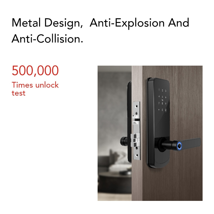 Smartlock TTlock Tuya serrure intelligente fechadura digital mortise WiFi keyless entry smart door lock