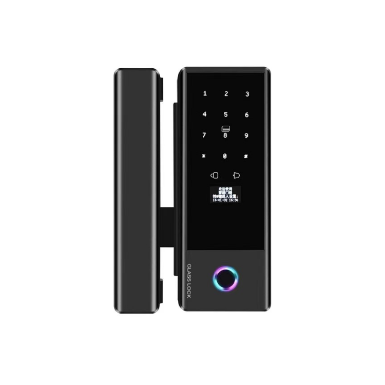 Tuya Smartlife Remote Control TTlock Biometric Office Digital Door Lock Fingerprint Smart Glass Door Lock