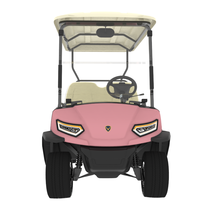 High quality 4 seat electric golf cart Hot Sale Lovely Pink