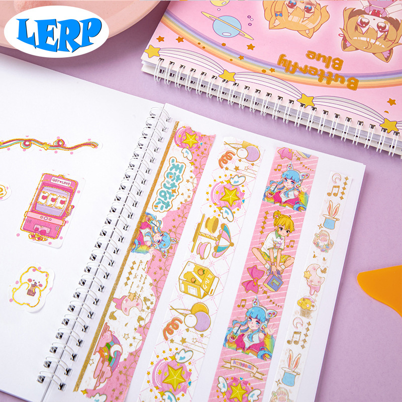 Lerp&Custom Printed Sticker Book For Reusable Stickers Smart Notebook Customize