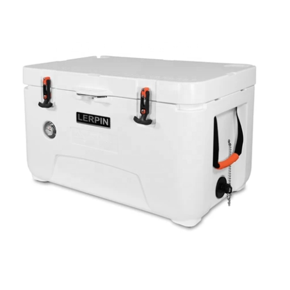 Food grade PE plastic Igloo cooler Hard plastic ice chest cooler insulated fishing cooler box