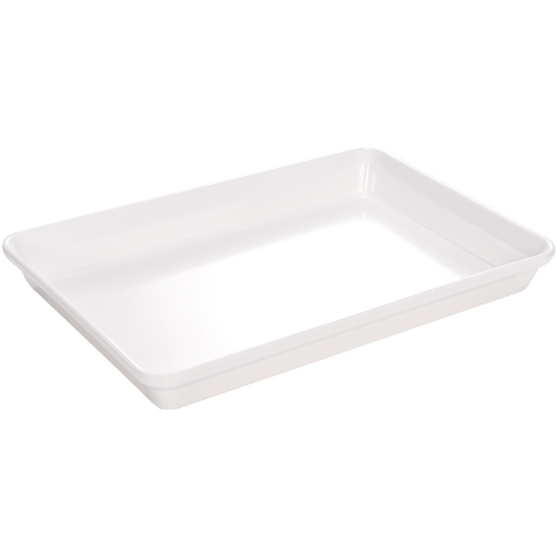 Melamine Buffet Plate Serving Trays Rectangular  Food Box Set Fast Food Tray for Hot Pot Restaurant Kitchen Party Dinner