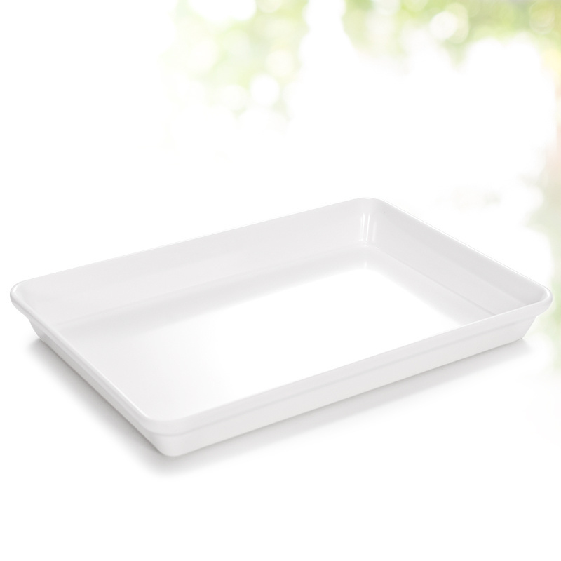 Melamine Buffet Plate Serving Trays Rectangular  Food Box Set Fast Food Tray for Hot Pot Restaurant Kitchen Party Dinner