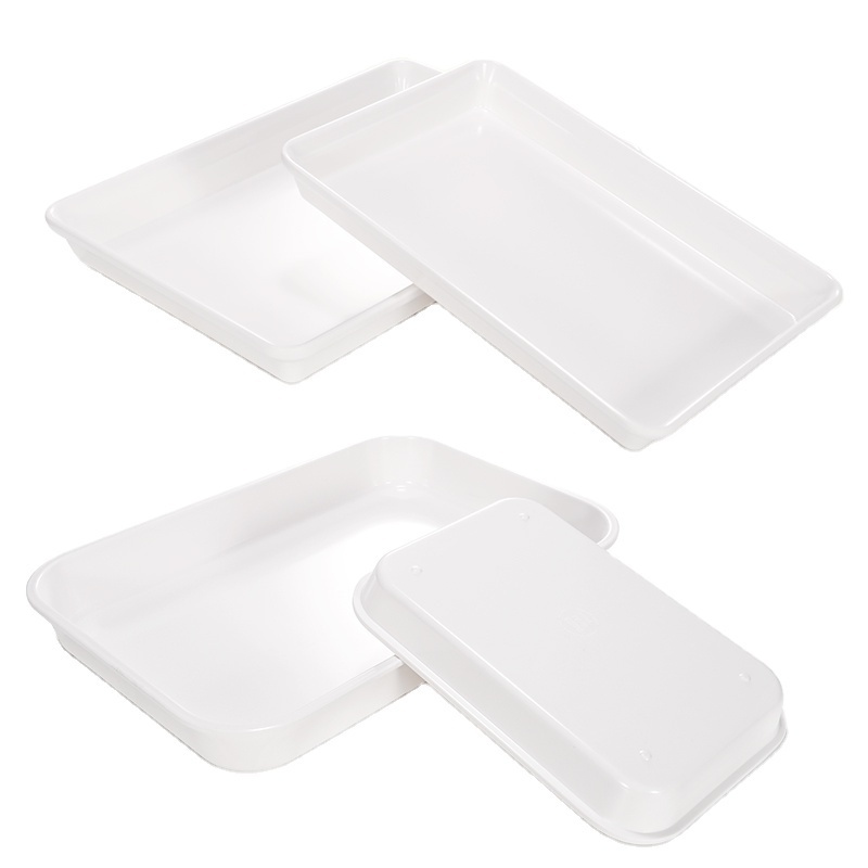 Melamine Buffet Plate Serving Trays Rectangular  Food Box Set Fast Food Tray for Hot Pot Restaurant Kitchen Party Dinner