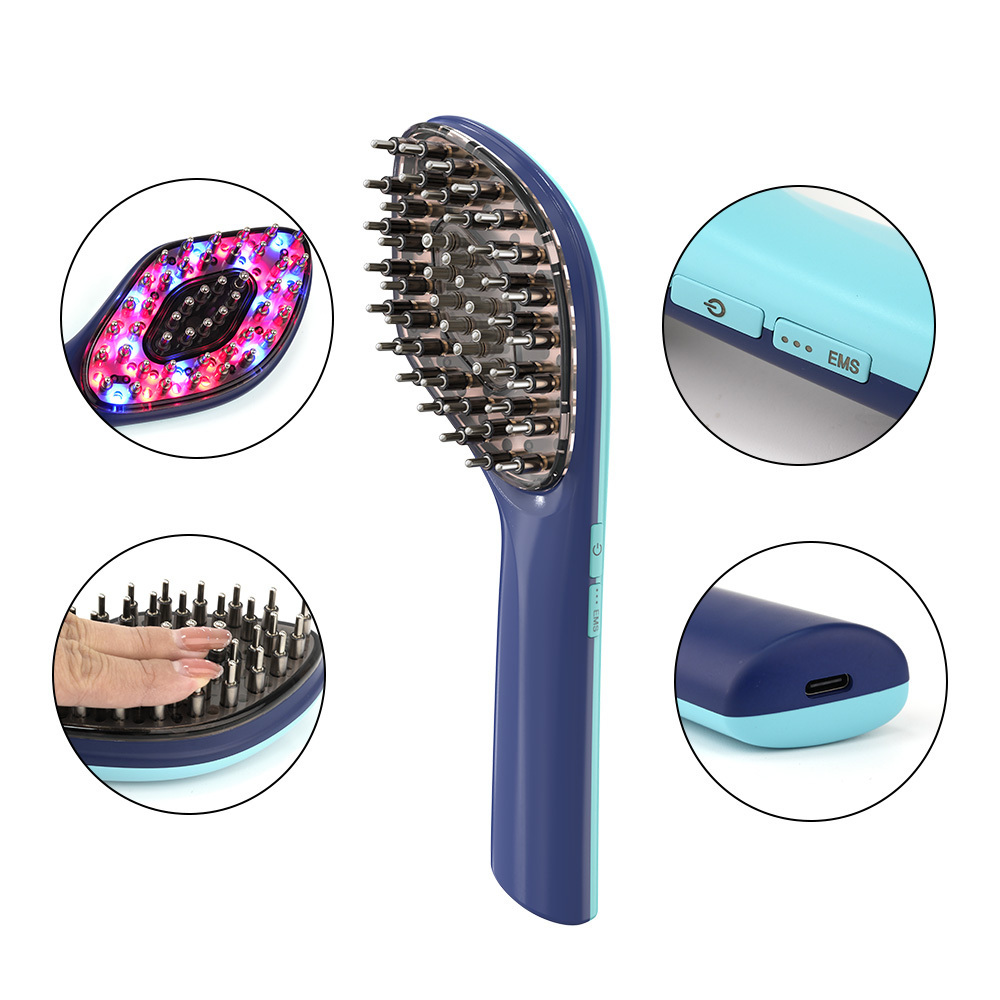 Lescolton Laser Comb Oil Bottle With Applicator Hair Shampoo Head Scalp Massager Scrubber Hair Growth Brush