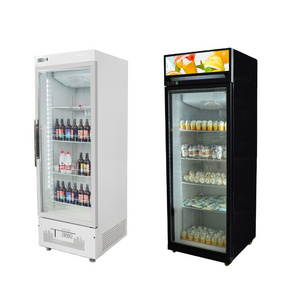 Commercial Single Door Vertical Glass Door Refrigerator Coca Display Cola Beverage Freezer Fridge Refrigerator