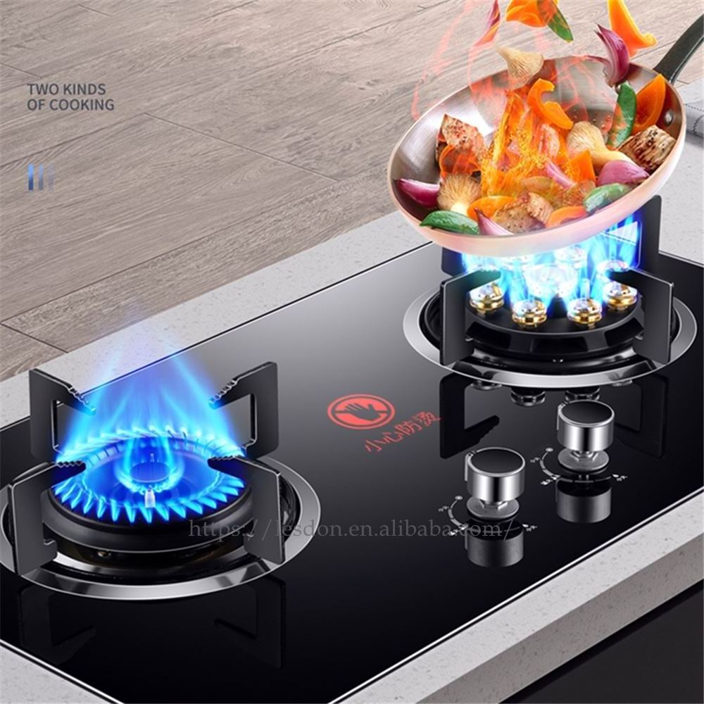 Gas stove table type embedded dual purpose gas stove domestic kitchen fire stove