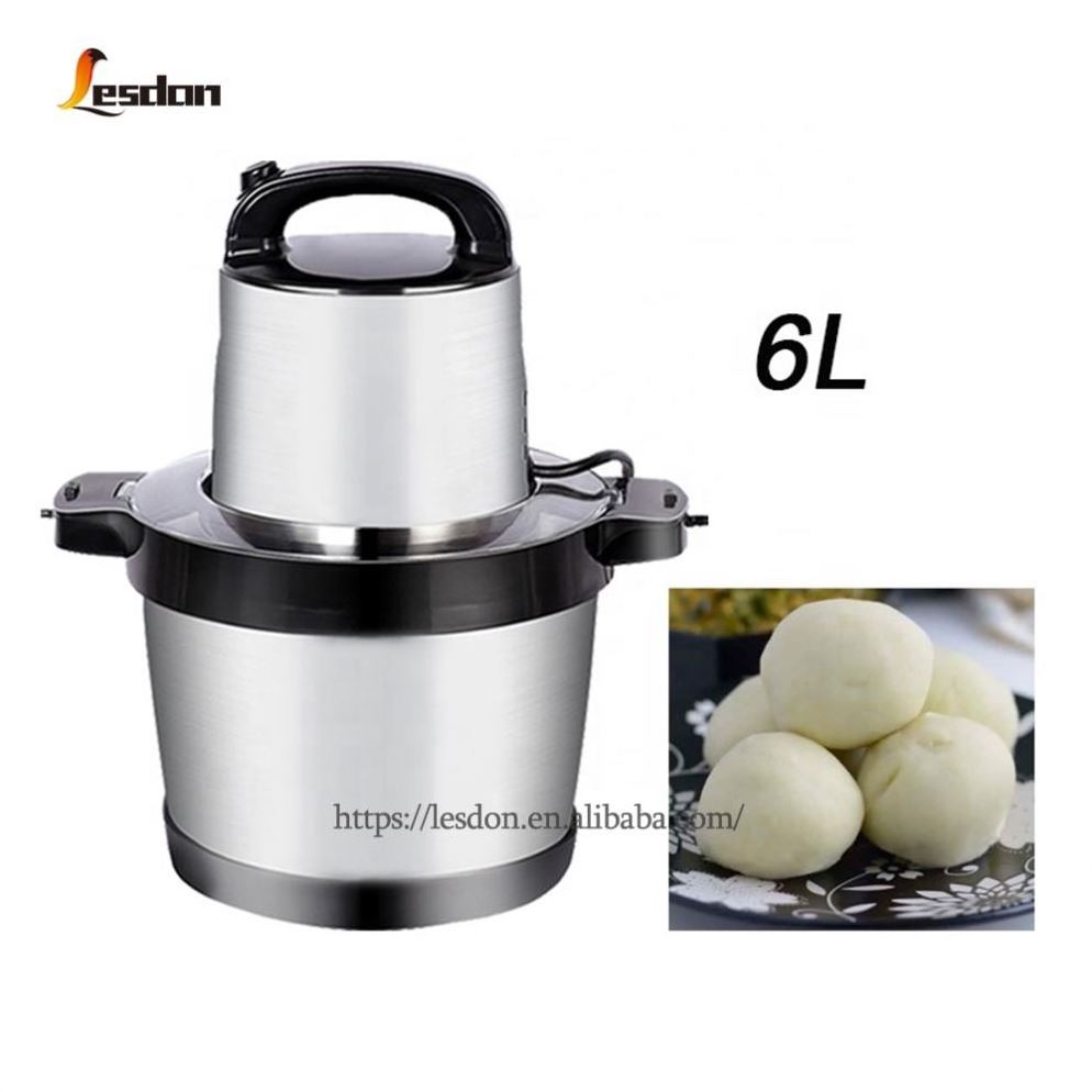 6L  1500w Heavy Duty  Silver Crest Yam Pounder Two Speeds Electric Meat Grinder