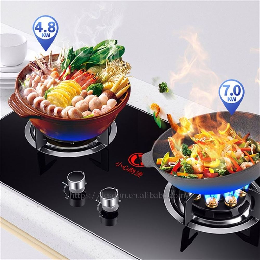 Gas stove table type embedded dual purpose gas stove domestic kitchen fire stove